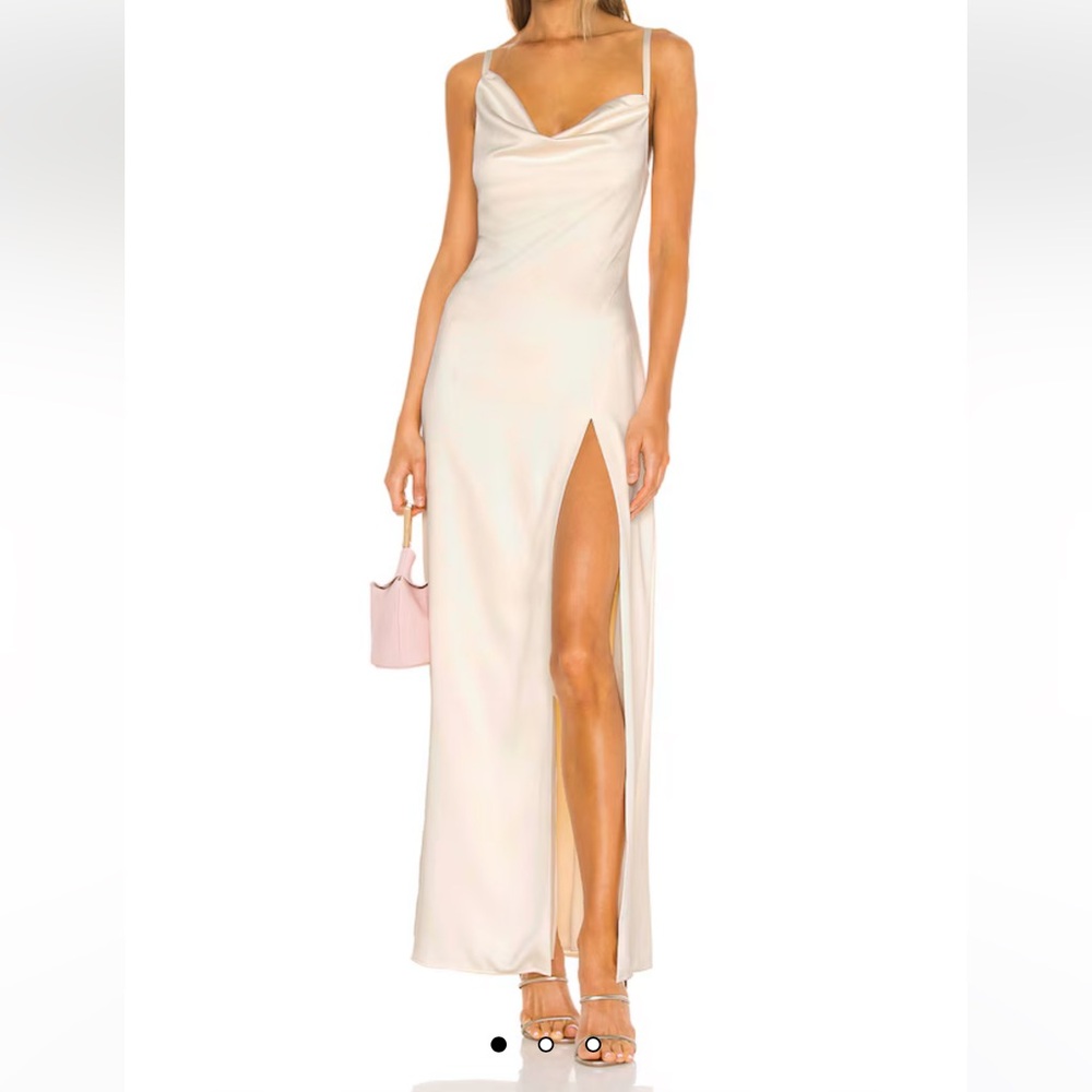 Ivory Silk Maxi Dress